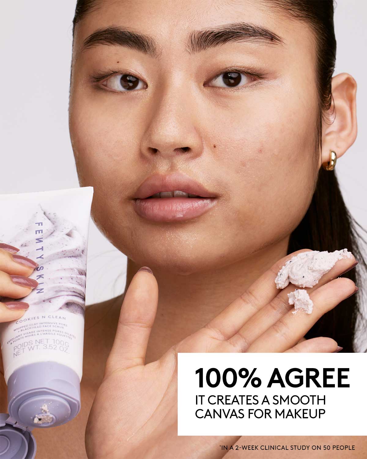 Cookies N Clean Whipped Clay Face Scrub for Pores & Blackheads