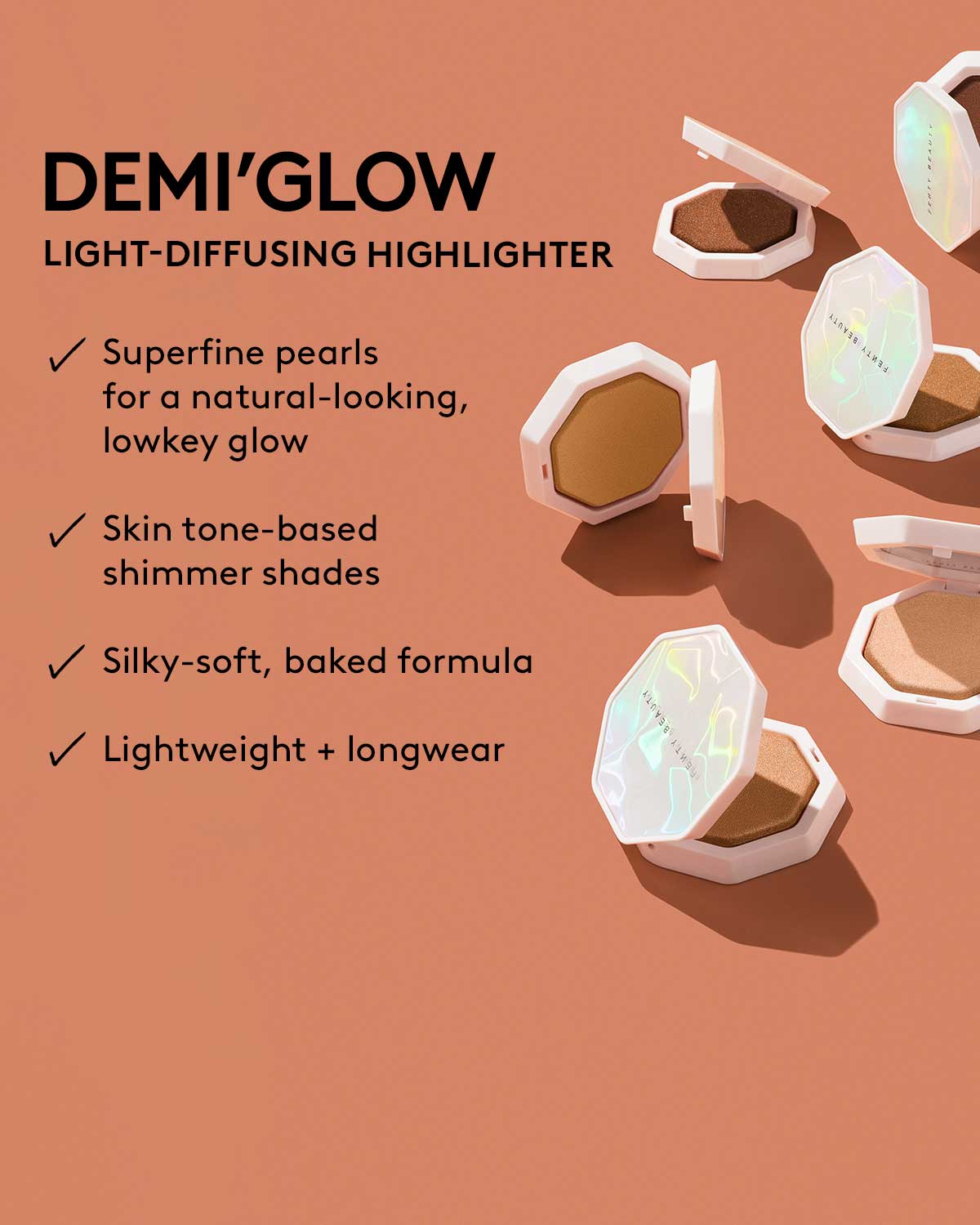 Demi'glow Light-Diffusing Highlighter & Brush Set for Glowing Skin