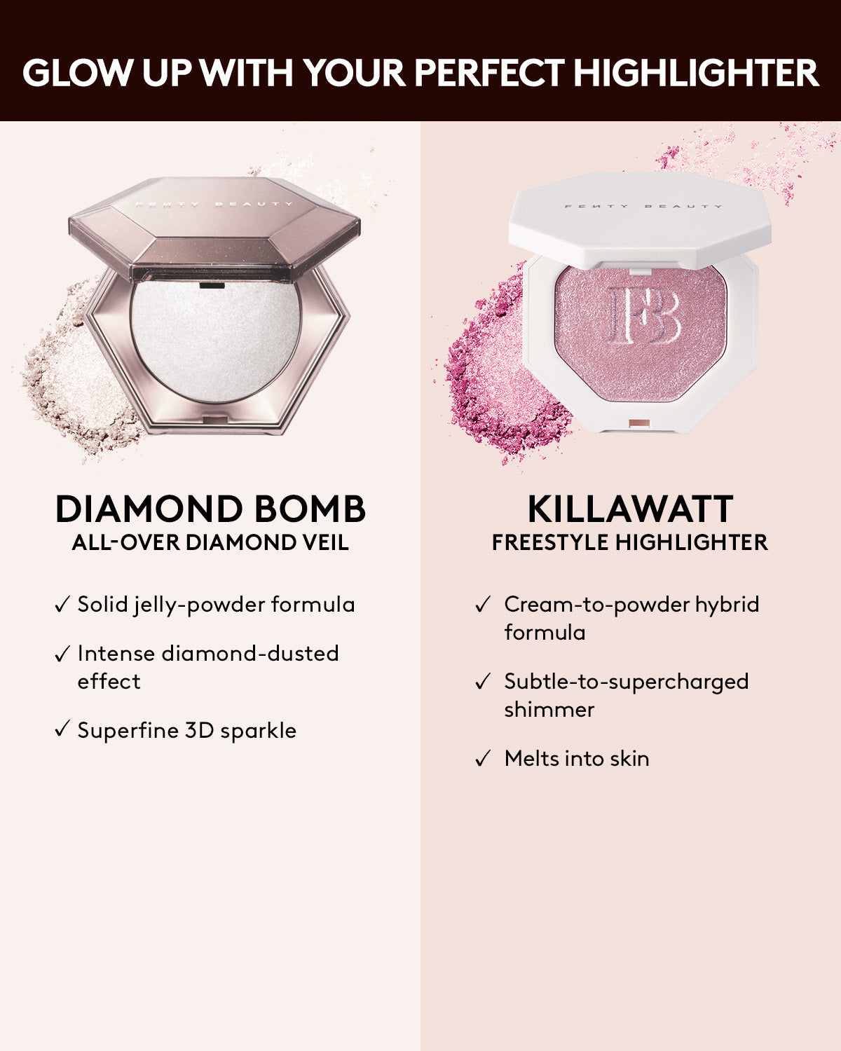 Rosé Rave Diamond Bomb Highlighter — All-Over Sparkle Veil
