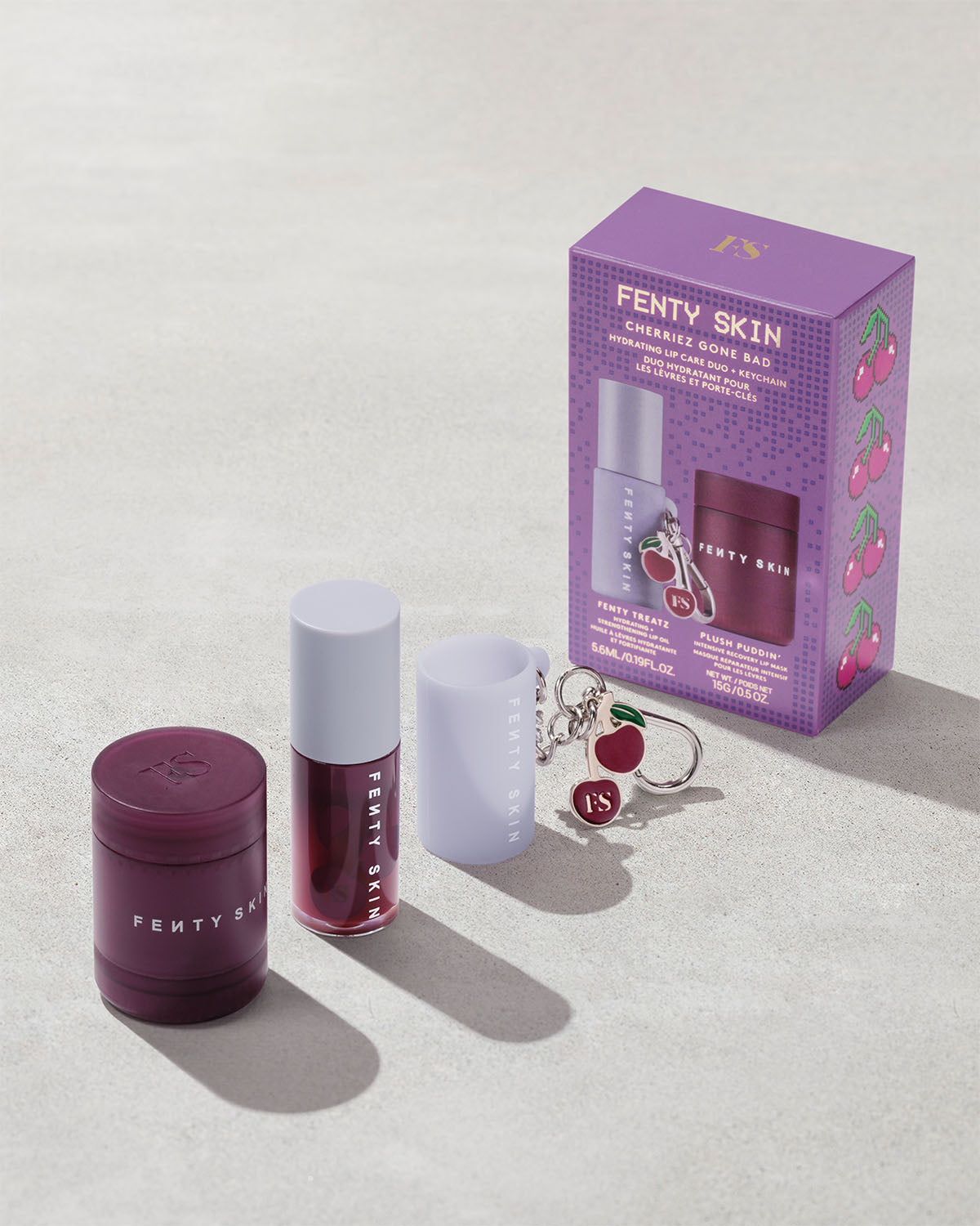 Cherriez Gone Bad Hydrating Lip Care Duo with Keychain