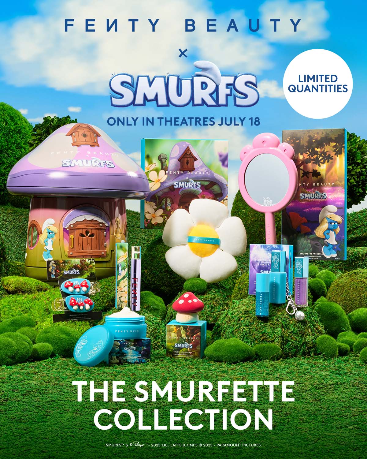 Fenty x Smurfs Smurfette Beauty Collection Tin – Limited Edition