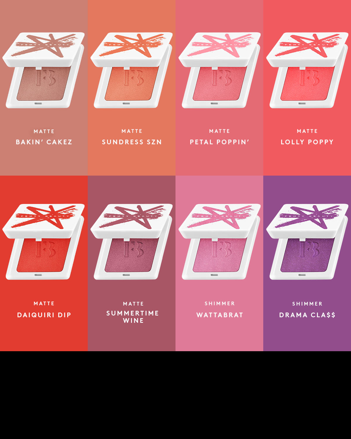 Fenty Beauty Powder Blush — Bakin’ Cakez, Matte & Waterproof