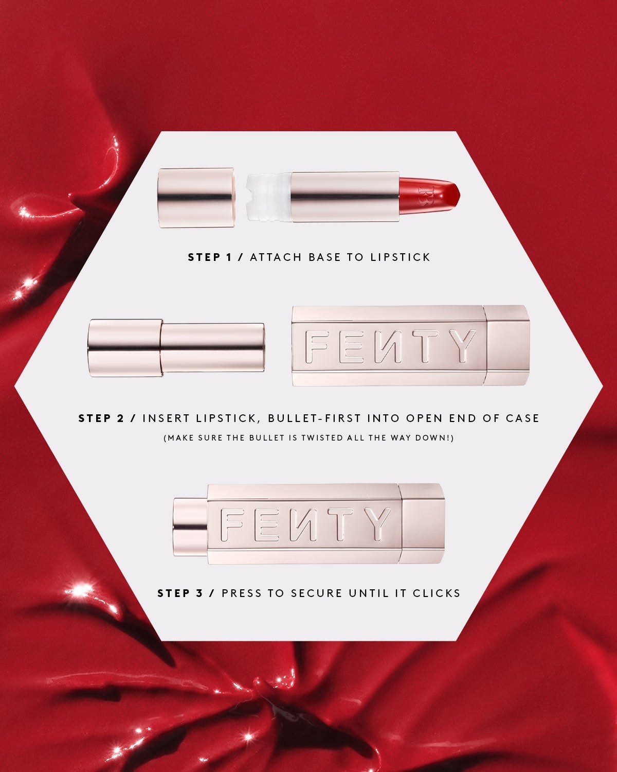 Fenty Beauty Semi-Matte Refillable Lipstick — Pose Queen