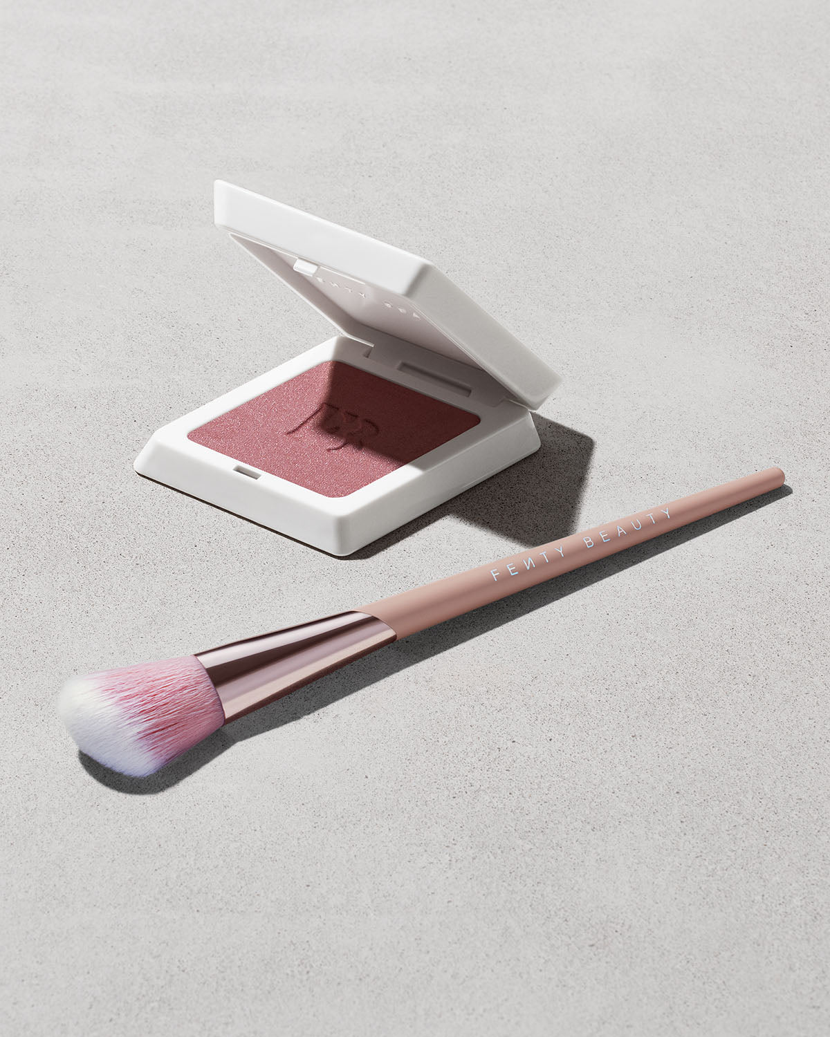 Angled Blush Brush for Airbrushed Cheek Color - Fenty Beauty Duo