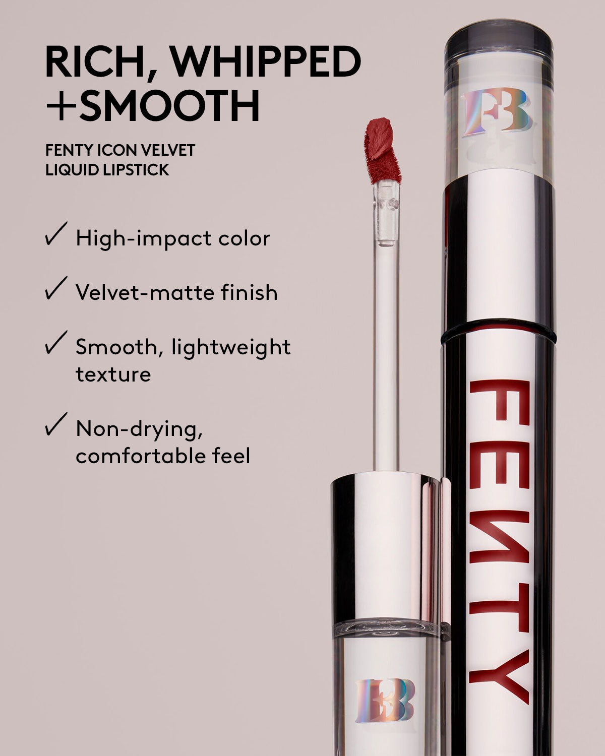 Fenty Beauty Velvet Liquid Lipstick — C-Suite Heart Matte