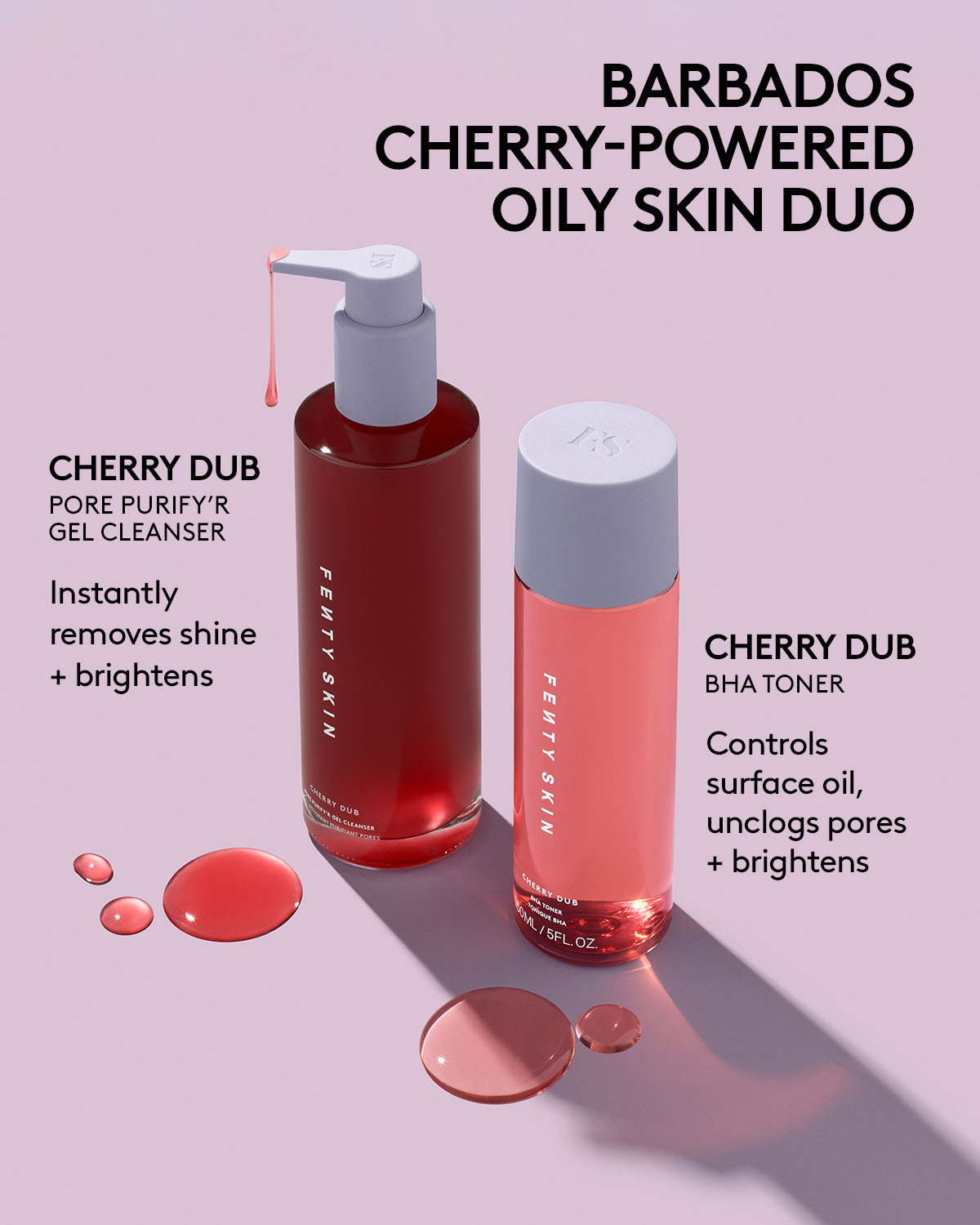 Fenty Skin Oily Skin Bundle with SPF – Full-Size Skincare Set