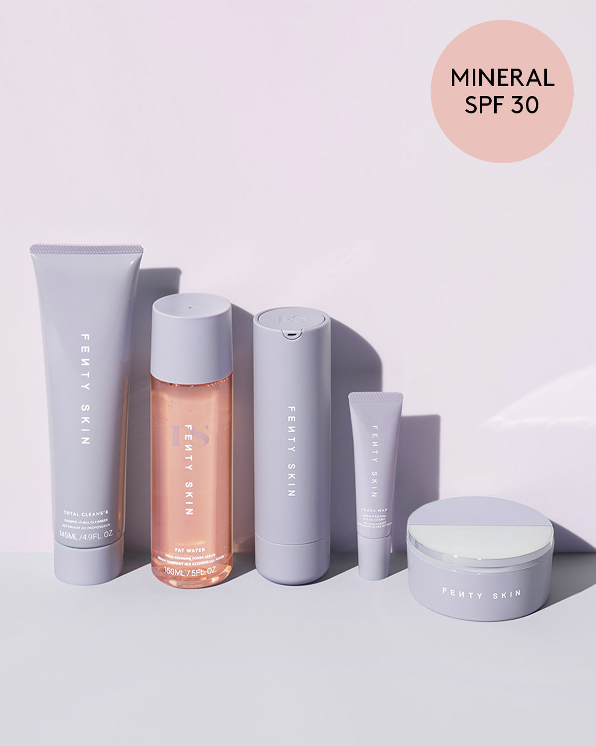 Fenty Skin 5-Piece Skincare Set with SPF – AM & PM Essentials