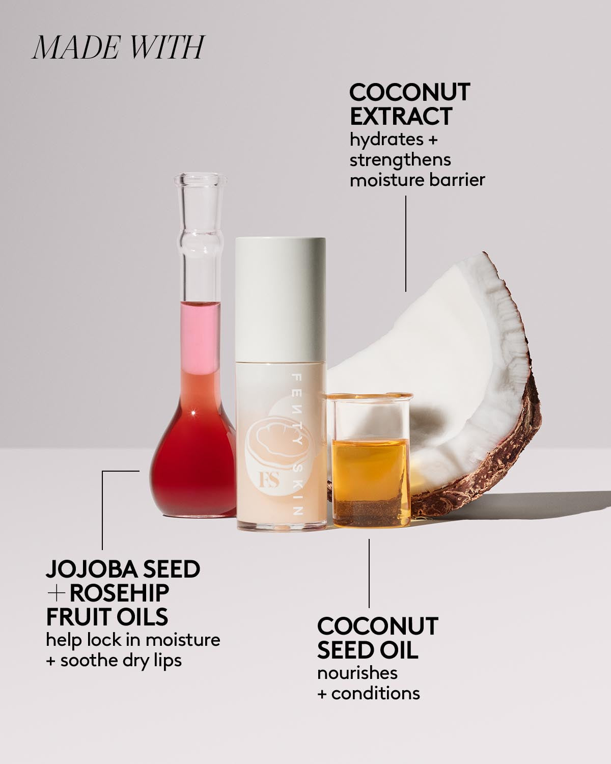 Fenty Treatz Coconut Hydrating Lip Oil for Plump, Soft Lips