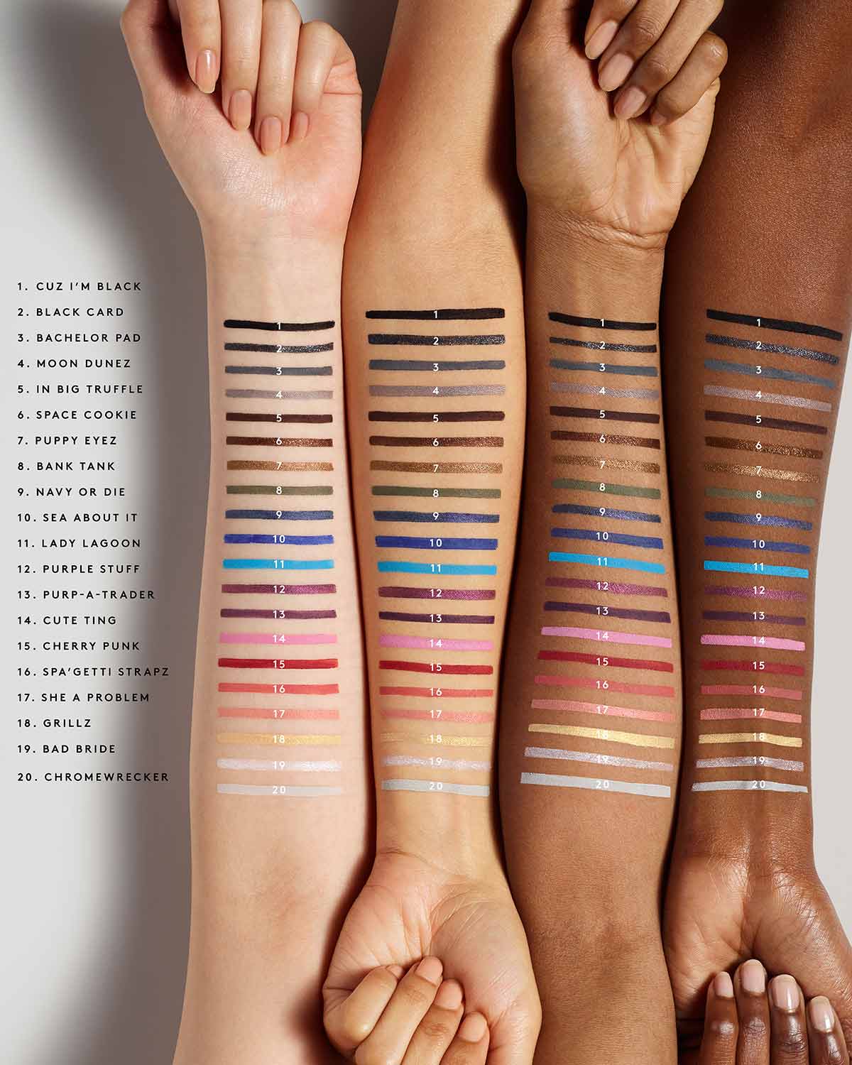 Flypencil Longwear Matte & Shimmer Eyeliner Pencil