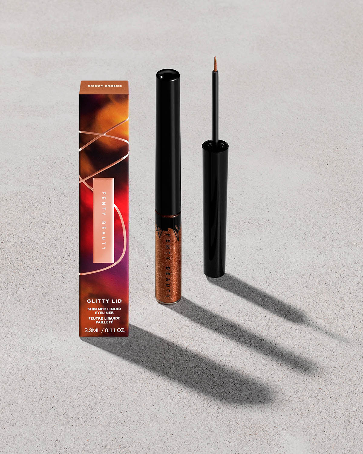 Glitty Bronze Shimmer Liquid Eyeliner — Intense Pigment & Precision
