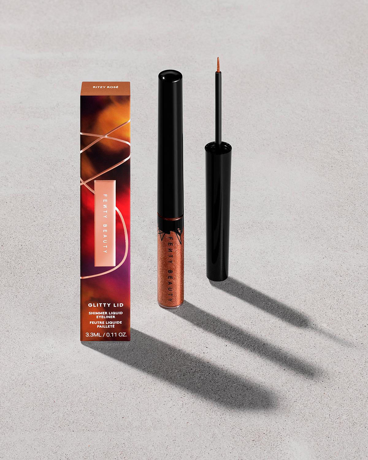 Glitty Shimmer Liquid Eyeliner — Bronze All Ova Ritzy Rose