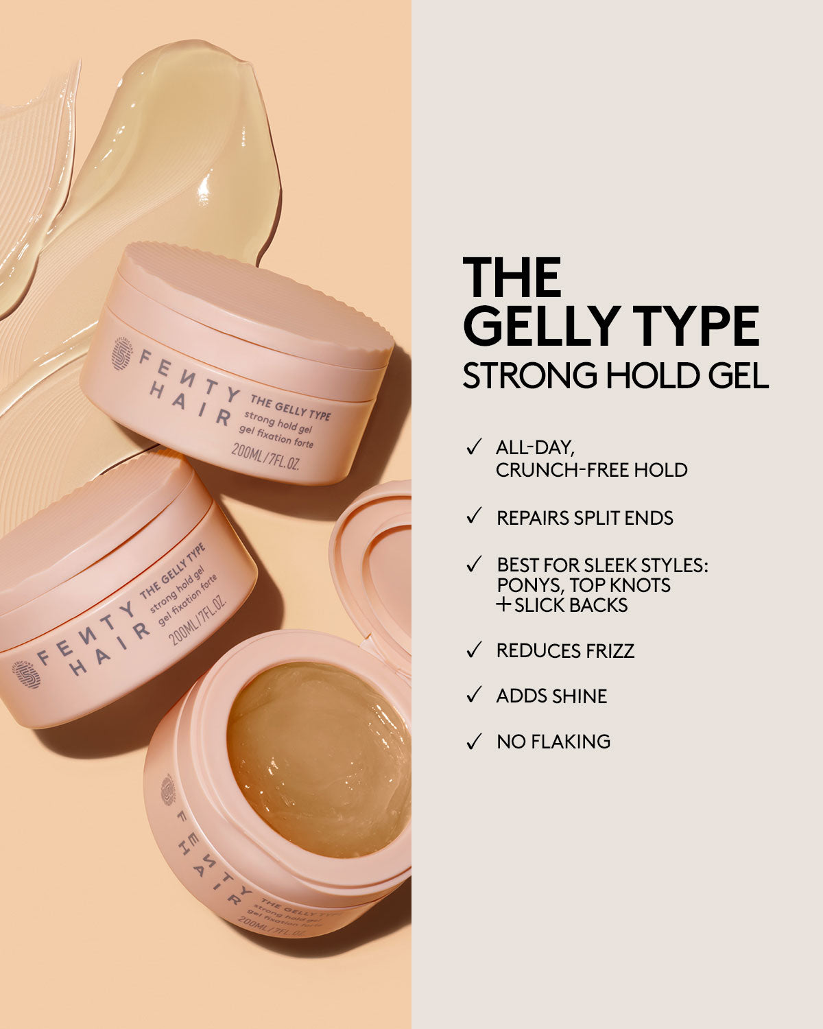 GloRilla Strong Hold & Edge Control Hair Gel Kit for Slick-Back Styles