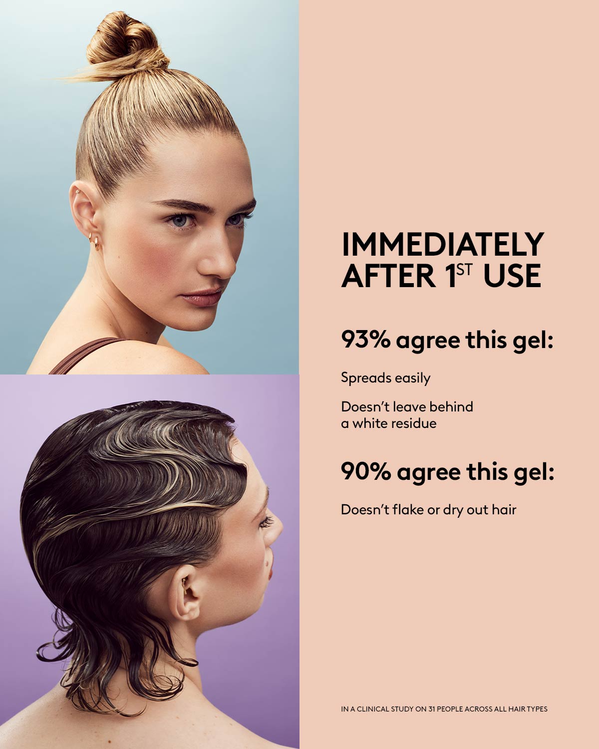 GloRilla Strong Hold & Edge Control Hair Gel Kit for Slick-Back Styles