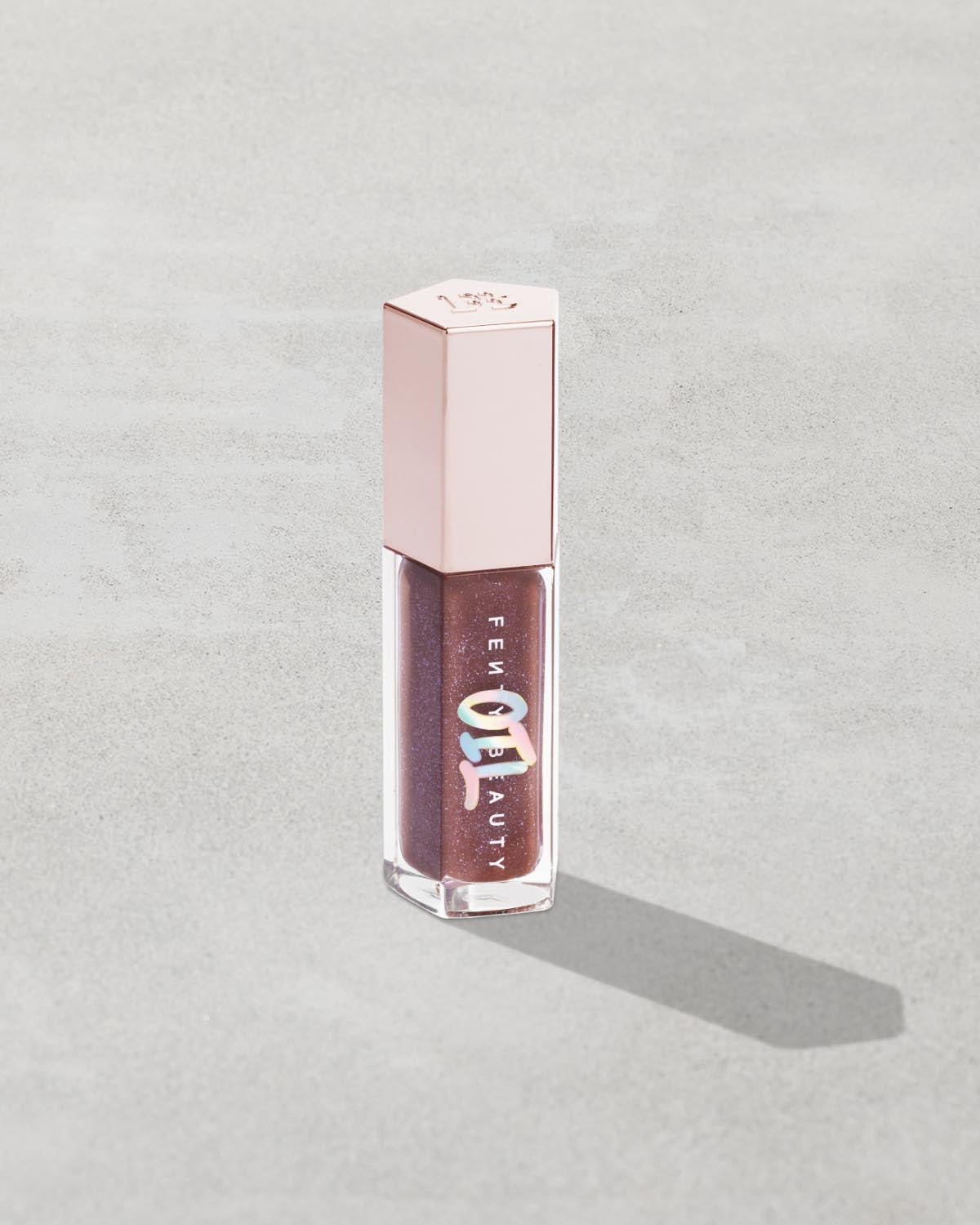 Fenty Beauty Gloss Bomb Oil Lip Gloss — Hydrating Rose Amber Shine