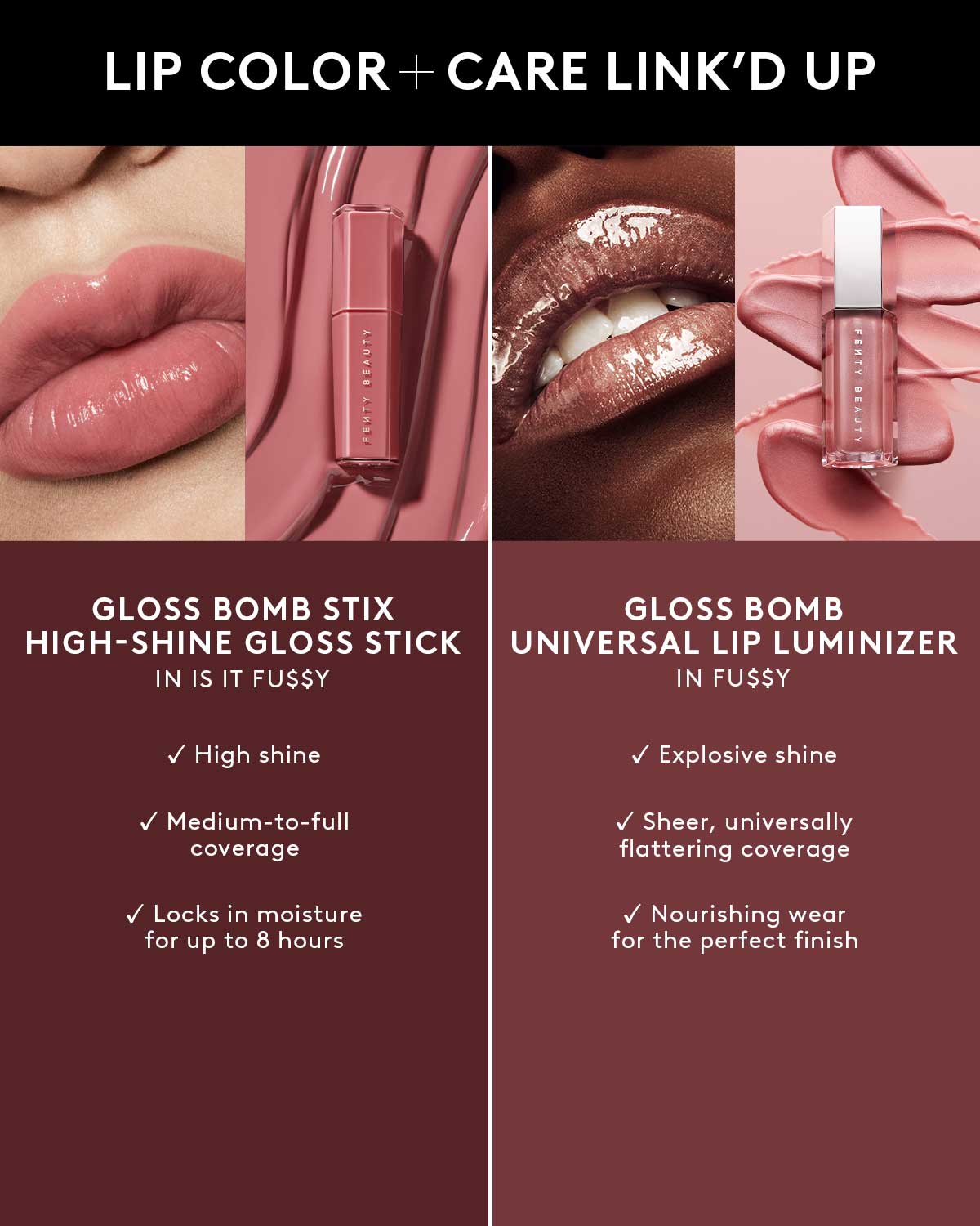 Fenty Beauty Gloss Bomb Stix Lip Gloss - Black'r Berry Shine
