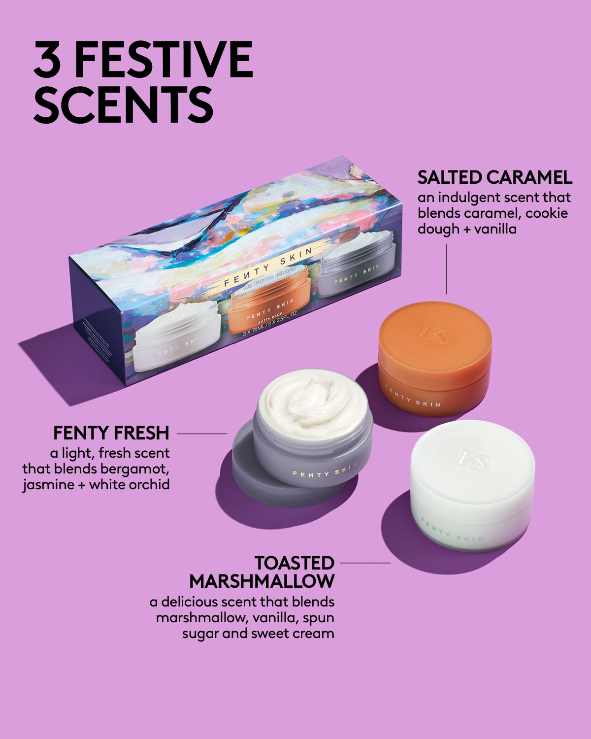 Lil Butta Dropz Mini Whipped Body Cream Trio with Shimmer