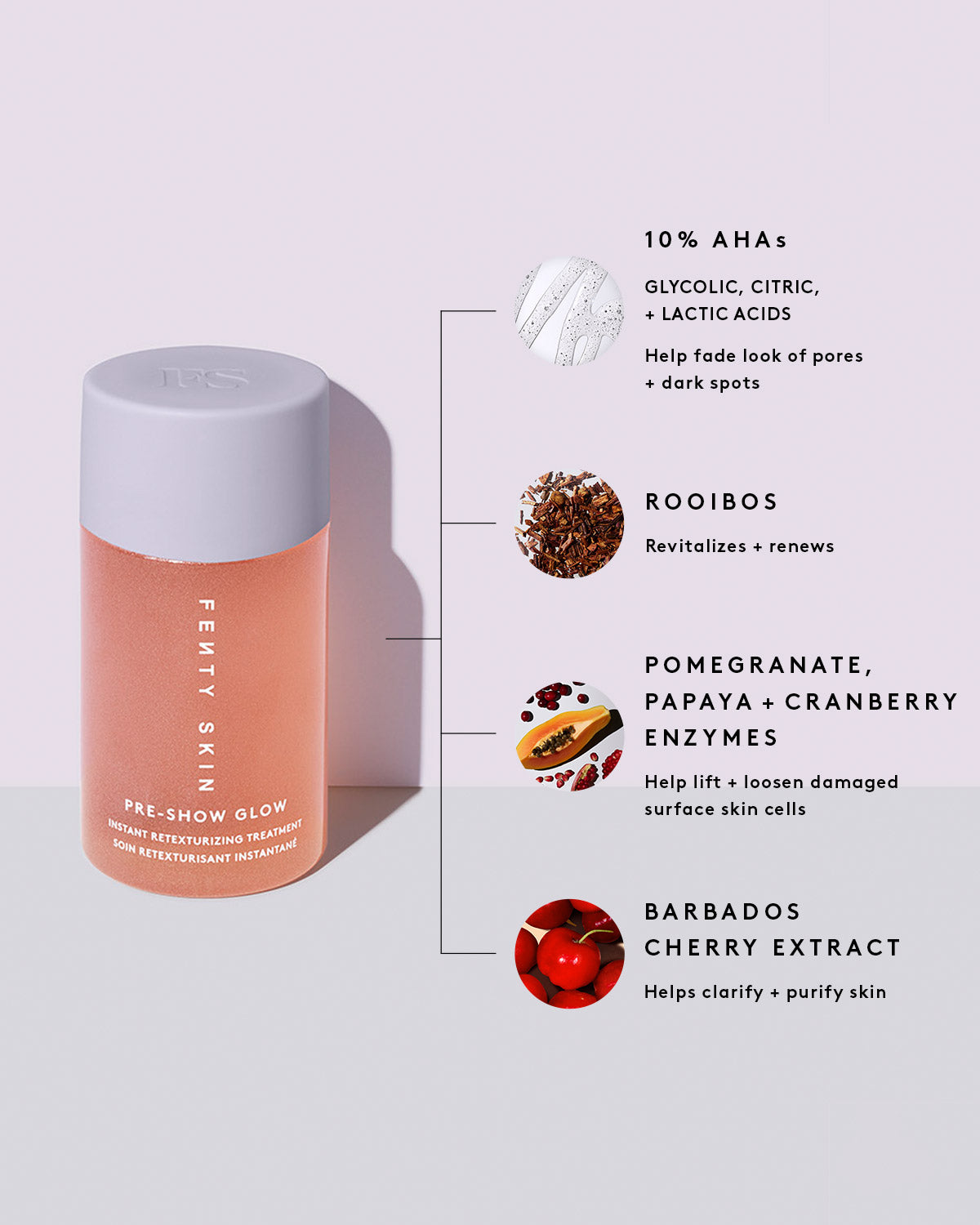 Pre-Show Glow 10% AHA Exfoliating Treatment Refill for Radiant Skin