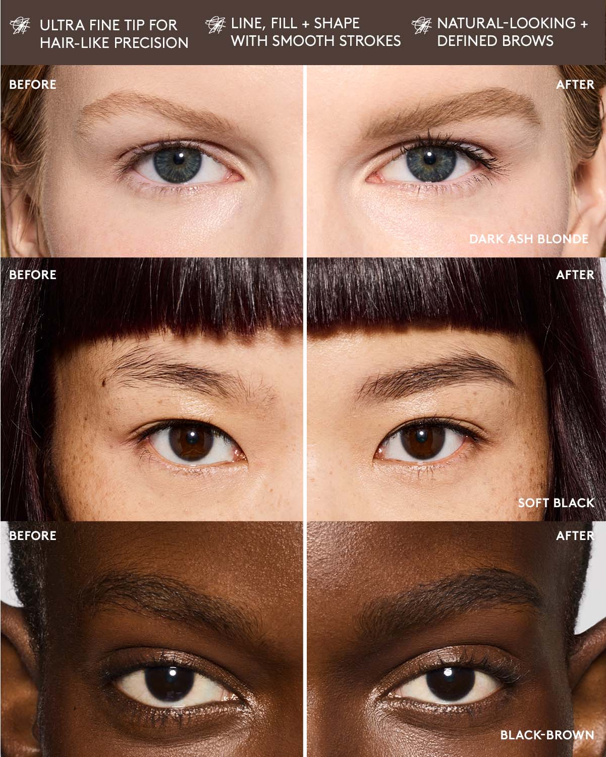 Brow MVP Ultra Fine Brow Pencil — Waterproof Ash Brown