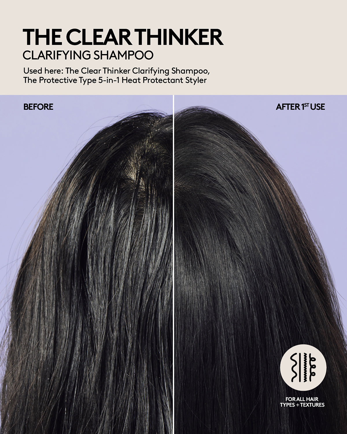 Clear Thinker Clarifying Shampoo for Buildup Removal - Color Safe & Gentle