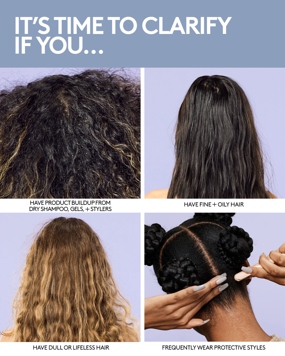 Clear Thinker Clarifying Shampoo for Buildup Removal - Color Safe & Gentle