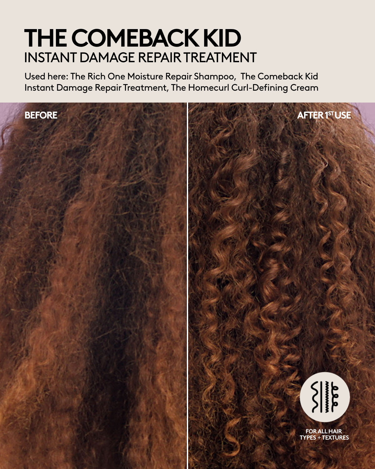 Instant Damage Repair Hair Treatment - The Comeback Kid Bond Builder